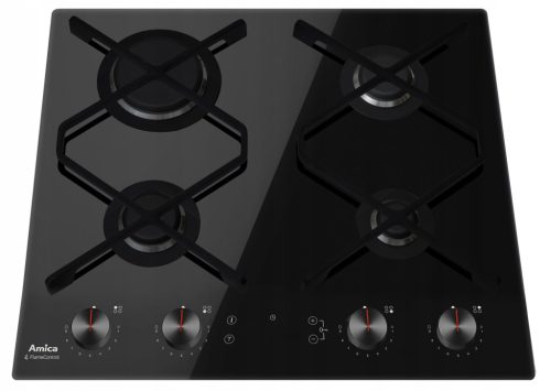  Amica PGCIN 622QpFTB plinska kuhalna plošča 59cm FlameControl timer črna