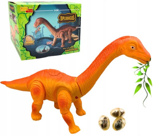 Diplodok Dinozaver na Baterije z Zvokom, Ki Hodi in Odlaga Jajca