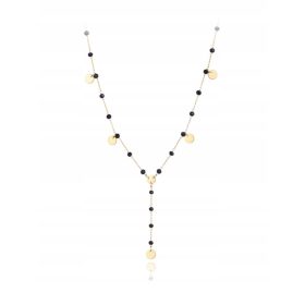  Dolga zlata ogrlica iz kirurškega jekla s PERLICAMI