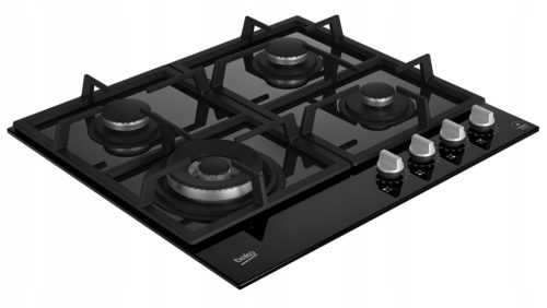  Beko HILW 64325 SB plinska kuhalna plošča 4 polja Wok 60 cm