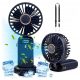 Mini prenosni ventilator Bedee, ROČNI, moder