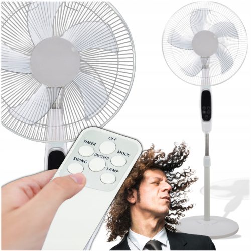 Red Garden vrteči ventilator z daljinskim upravljalnikom 50W bel