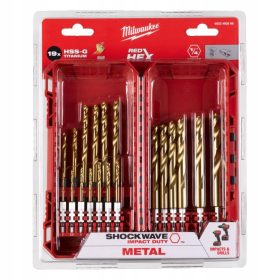   UDARNI SVEDRI ZA KOVINO 2-10mm 19 kom. SHOCKWAVE HSS-G MILWAUKEE