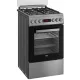  Plinsko-električna kuhinja Beko FSM52320TXDS 50 cm LED Žar Konvekcijski 60l