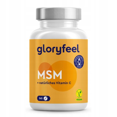MSM in Vitamin C Tablete z Gloryfeel – 360 Tablet za Imunost in Zdrave Sklepe