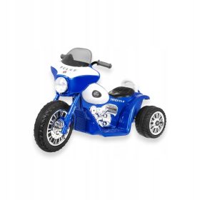   Motorno kolo za otroke Chopper na akumulator, modro, 3 kolesa, EVA LED zvok