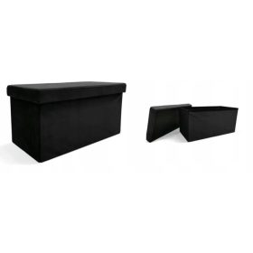 Pufa Kontrast Velvet Black