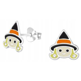 Srebrni uhani za deklice - Čarovnica