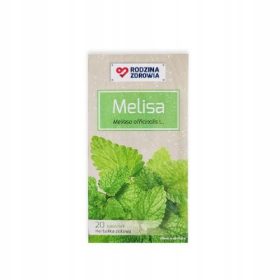   Zdrava družina Melisa zeliščni čaj, pomirjujoča izbira za vsakodnevno sprostitev. Pripravite si skodelico čaja z 100% naravnimi in brez aromatov ter barvil sestavinami, vključno z visoko kakovostnimi 