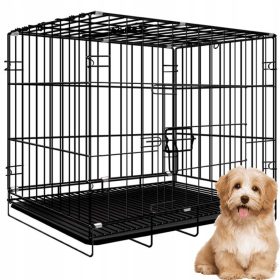 Mala kovinska kletka za malega psa MUVU 42 x 60 x 50 cm