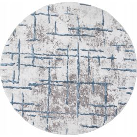 DYWAN OKRĄGŁY DO SALONU I SYPIALNI, 100CM, SZARY