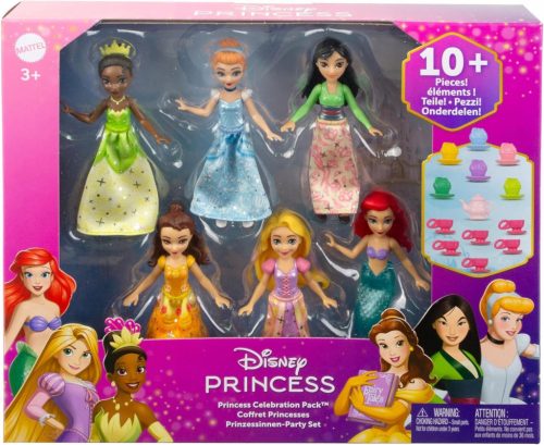 DISNEY PRINCESS PRINCESS DOLL set 6 majhnih premičnih punčk JCR91