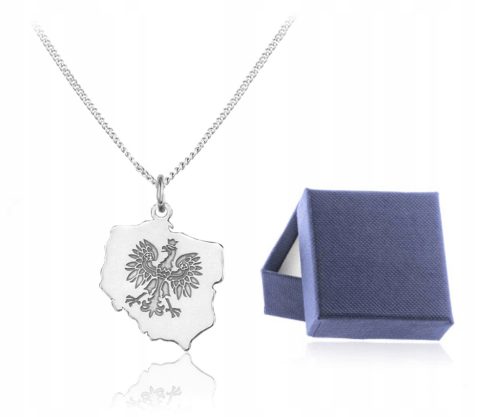 Slovenian Name: SREBRNA VERIŽICA Z ORLOVIM GRBOM POLJSKE GRAVIRANJE SREBRO PR. 925 ŽENSKE

SEO-Optimized Description: 
Srebrna verižica z motivom patriotskega orla Poljske v kroni, ki omogoča graviran