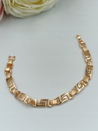 18k pozlačena ženska/moška grška zapestnica za gleženj - Elegantna
