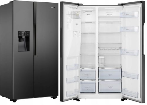 Hladilnik Gorenje NoFrost Plus 562L SBS NRS9EVB 91cm Vodni Dispenzer