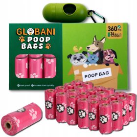 GLOBANI Biodegradabilne Vrečke za Iztrebke 360 kosov