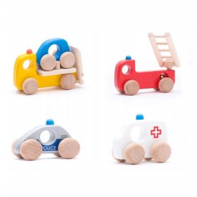 Lesena reševalna vozila za otroke (Bajo)