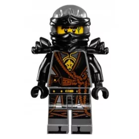   NOVO LEGO Ninjago: COLE - Roke časa, črna figura njo280 z oklepom s 70623