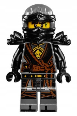 NOVO LEGO Ninjago: COLE - Roke časa, črna figura njo280 z oklepom s 70623