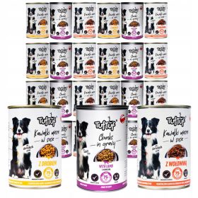 TUF TUF Mokra Hrana za Pse KOSCI V OMAKI Govedina 24x415g