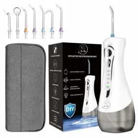   Brezžični zobni irigator 7 šob 340ml močen kovček Heelly
