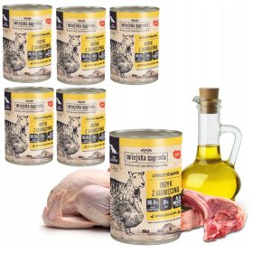 Kmečki Dvori Puran z jagnjetino 6x400g za pse