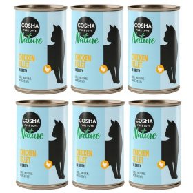   Cosma naravna mokra hrana za mačke v omaki s piščančjim filejem 6 x 140g