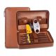 COHIBA Prestižni Humidor z usnjeno in leseno torbico za cigarete