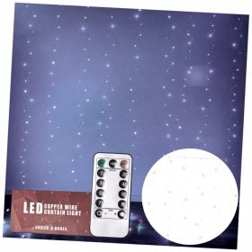 LED zavesa luči girlanda 3x3m 300LED večbarvni USB pilot