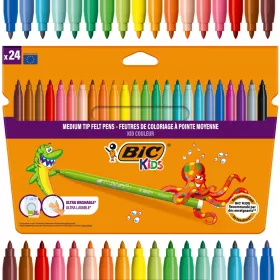 BIC Otroški barvni markerji 24 barv (8418005)