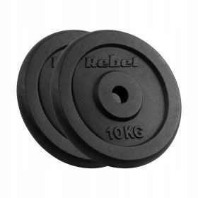 Rebel Active Železni Utežni Set 2x10kg 20kg Luknja 31mm