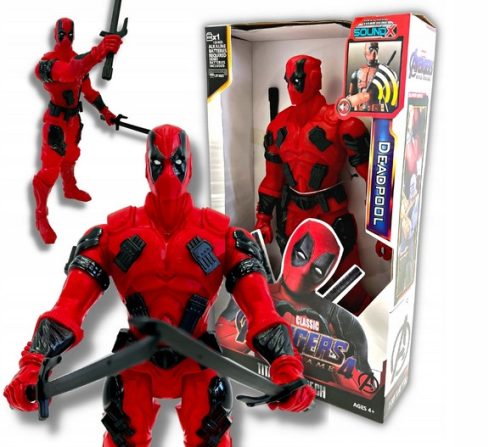 DEADPOOL AVTOMATSKA FIGURICA Z LUČJO IN ZVOKOM 30 CM