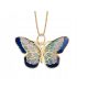 Zlata Verižica z Modrim Metuljem iz Zlata 585