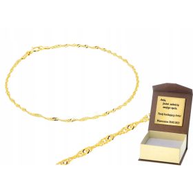 Zlata zapestnica Singapur 585