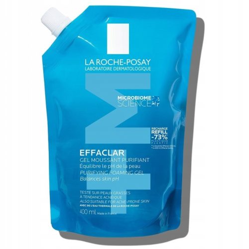 La Roche-Posay Effaclar Čistilni Gel za Mastno Kožo 400ml - Ponovno Polnjenje