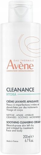 Cleanance Hydra Avene: vlažilna krema za čiščenje občutljive kože, 40 ml