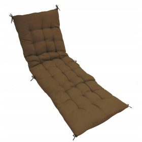 Luksuzna blazina za ležalnik 160 x 52 x 2 rjava