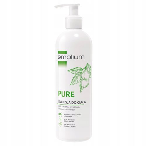 Emolium Pure Naravna Emulzija za Telo Od Prvega Dneva, 400 ml