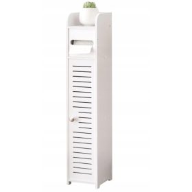   Stojalo za papir v kopalnici z belim ročajem in polico za papir 76 cm