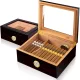 Slovenian Name: Eleganten ročno izdelan humidor za cigare Slege Sentry8A

SEO-Optimized Description: Odkrijte popoln način za shranjevanje in zaščito vaše zbirke cigar z ročno izdelanim humidorjem Sle