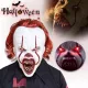  STRAŠLJIV KLOVN MASKA LED LATEX HALLOWEEN KOSTUM JOKER RDEČI LASJE