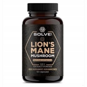   Kapsule z Grivo Grive ("Lion's Mane") 10:1, 60 kos., za možgansko in živčno podporo