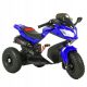 Motor za otroke na akumulator s pnevmatikami iz umetnega usnja, MOTO-M-13-NIEBIESKI