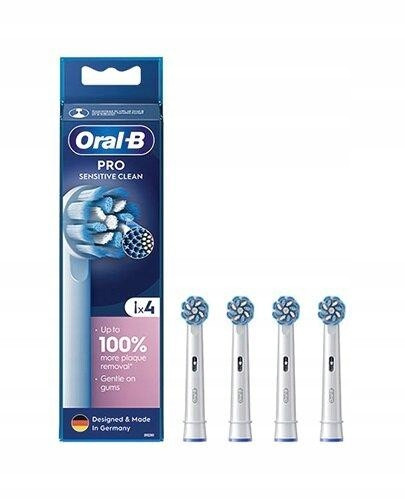 Oral-B Pro Sensitive Clean Končne Glave za Zobno Ščetko - Paket 4 Kosov