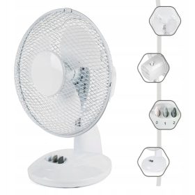 HOIST GROUP Namizni ventilator FAN DESK FAN 9" 23cm bel