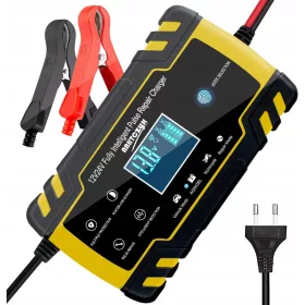   NAPREDENI AVTOMATSKI PROSTOVOLJNI POLNILNIK AKUMULATORJA 12/24V 8/4A RDEČ