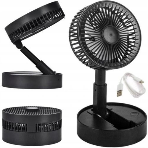 Namizni ventilator Azaris WINDMILL črn