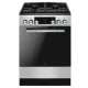  Plinsko-električni štedilnik Amica 6123GE3 Silver Black 77l