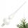 Stekleni vrh za božično jelko Cold White Point - 26cm