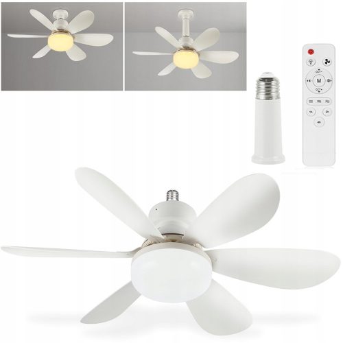 STROPNI VENTILATOR Z LED SVETILKO 52 CM